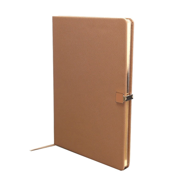 addison ross Tan & Gold A4 Notebook