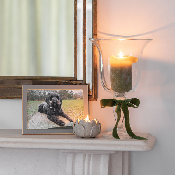 Addison Ross Taupe Enamel & Gold Frame