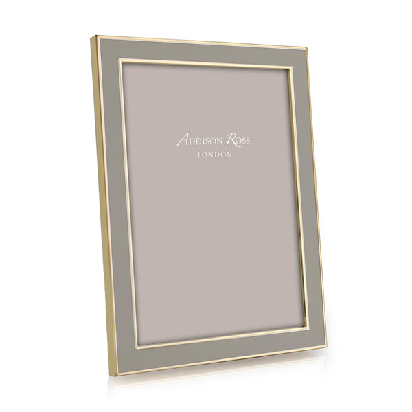 addison ross Taupe Enamel & Gold Frame