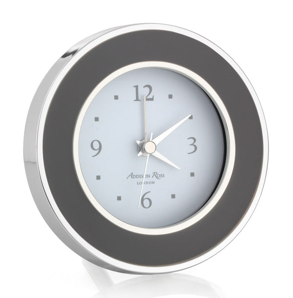 addison ross Taupe & Silver Alarm Clock