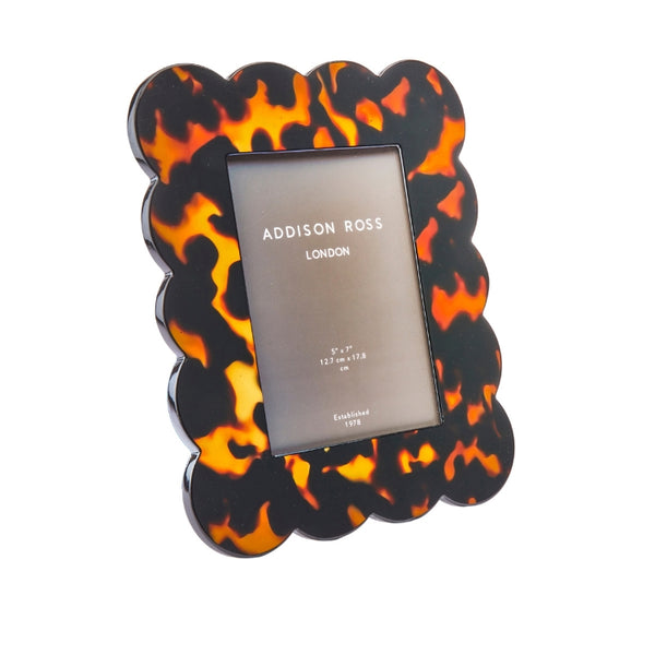 addison ross Tortoiseshell Scalloped Photo Frame