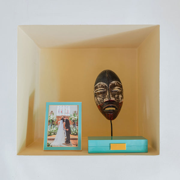 Addison Ross Turquoise Jewelry Box With Gold