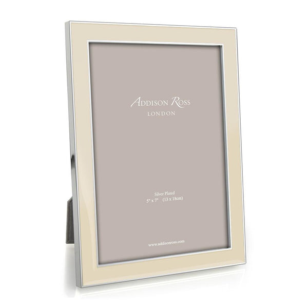 addison ross Vanilla Enamel & Silver Frame