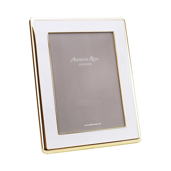 addison ross White Enamel & Gold Curve Frame