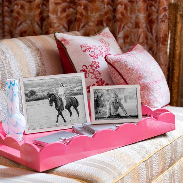 Addison Ross White Enamel & Silver Frame