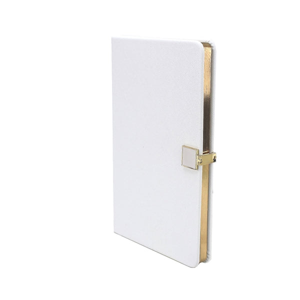 addison ross White & Gold A5 Notebook