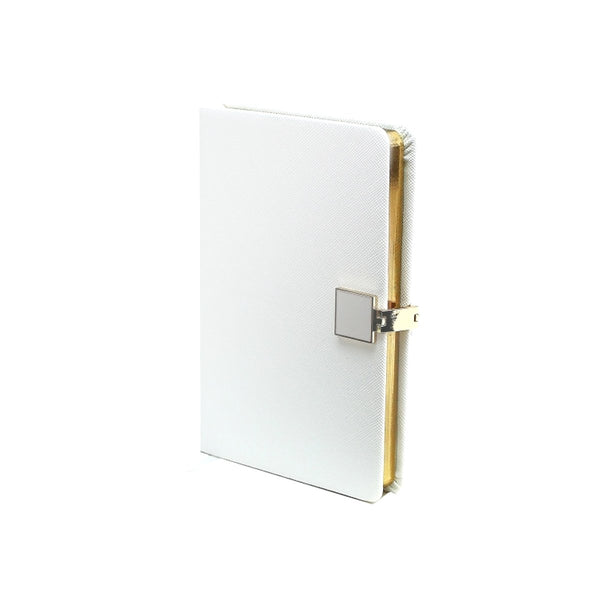 addison ross White & Gold A6 Notebook