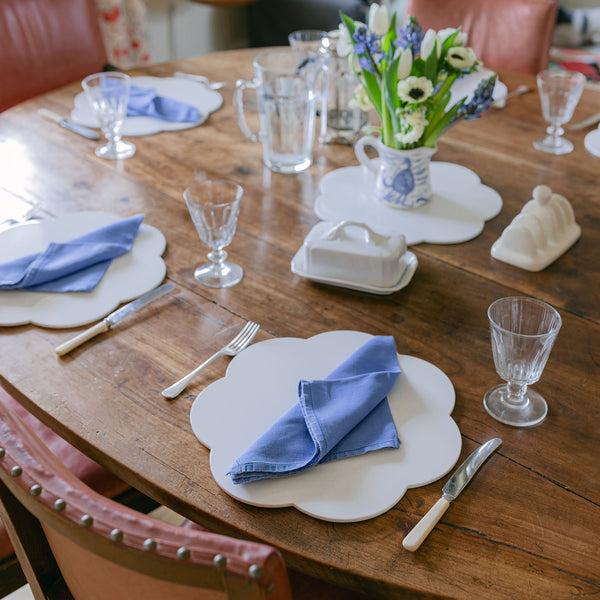 Addison Ross White Lacquer Placemats – Set Of 4