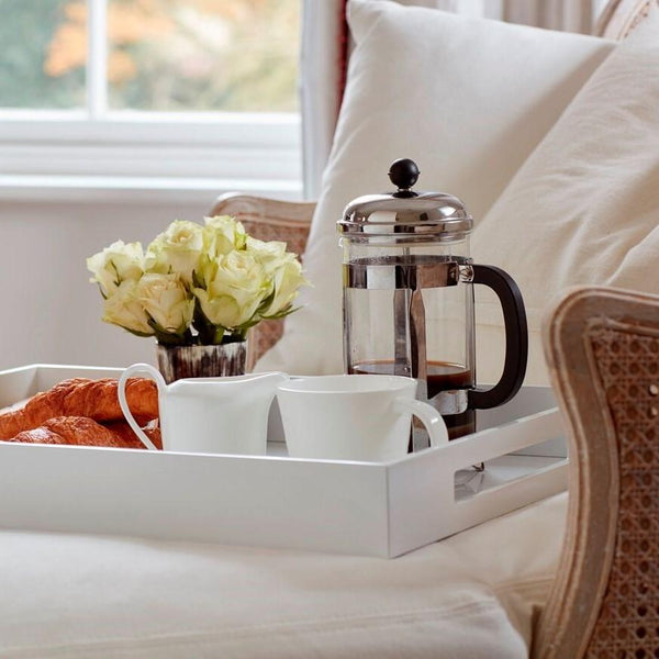 Addison Ross White Large Lacquered Ottoman Tray