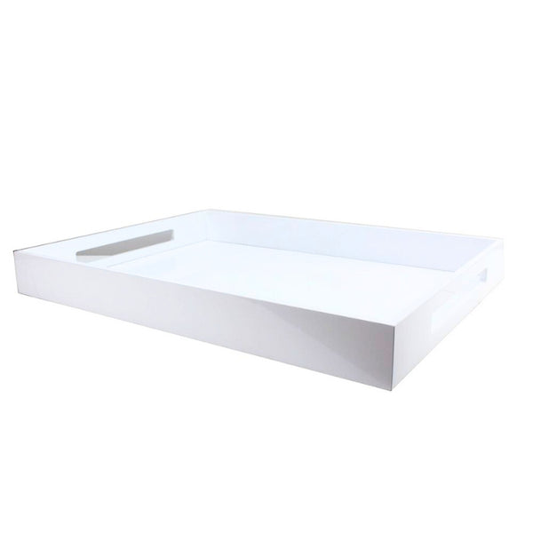 addison ross White Large Lacquered Ottoman Tray