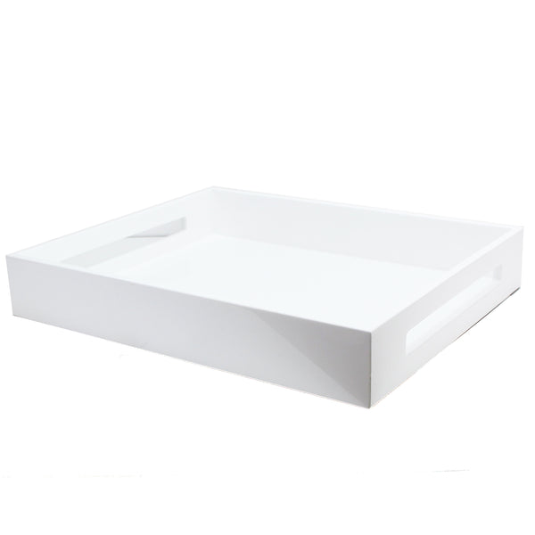 addison ross White Medium Lacquered Serving Tray