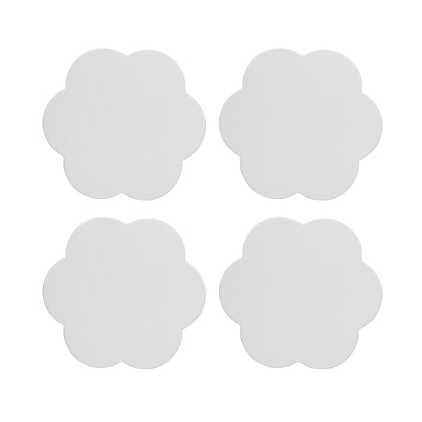 Addison Ross White Scallop Coasters – Set Of 4