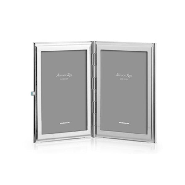 Addison Ross White & Silver Plate Travel Frame