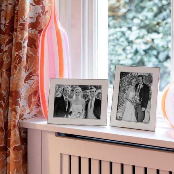 Addison Ross White Snake & Silver Frame