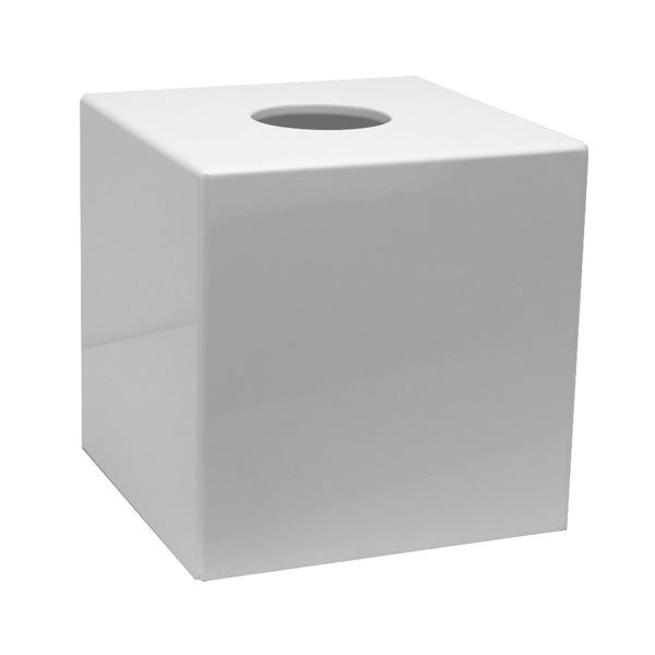 Addison Ross White Square Tissue Box