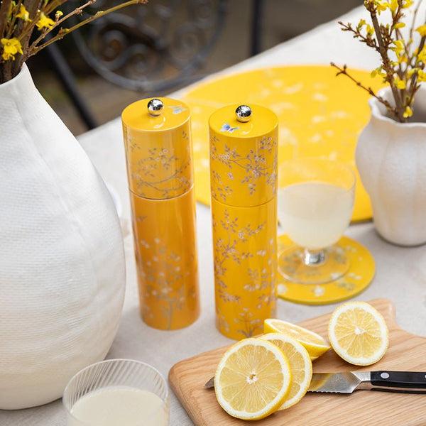 Addison Ross Yellow Chinoiserie Coasters - Set Of 4
