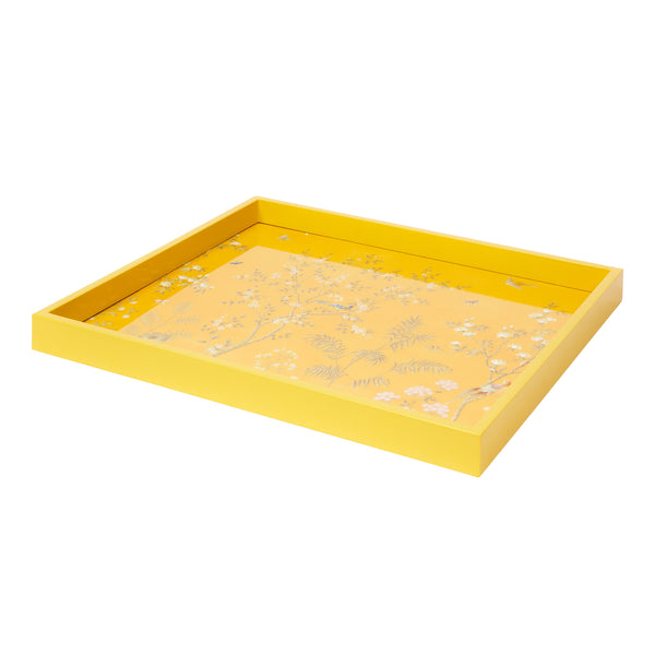 addison ross Yellow Medium Chinoiserie Tray