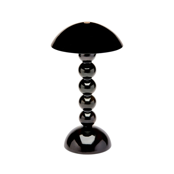addison ross Black Lacquer Rechargeable Bobbin LED Lamp