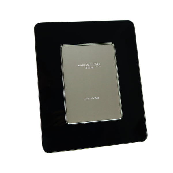 addison ross Black & Silver Enamel Studio Photo Frame