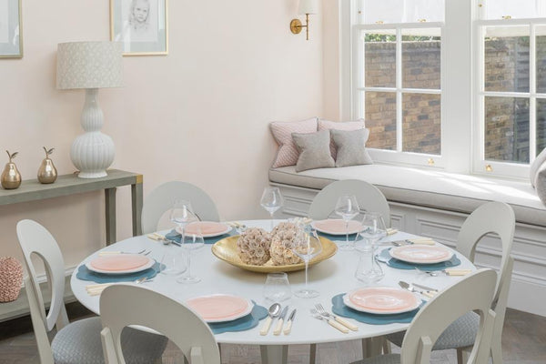 Addison Ross Chambray Blue Lacquer Placemats - Set Of 4 - Limited Edition