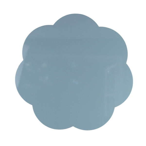 addison ross Chambray Blue Large Scallop Lacquer Placemats – Set of 4