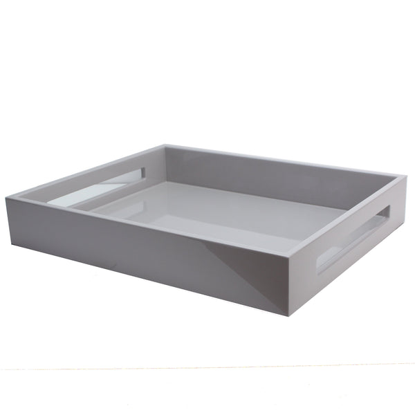 addison ross Chiffon Grey Medium Lacquered Serving Tray