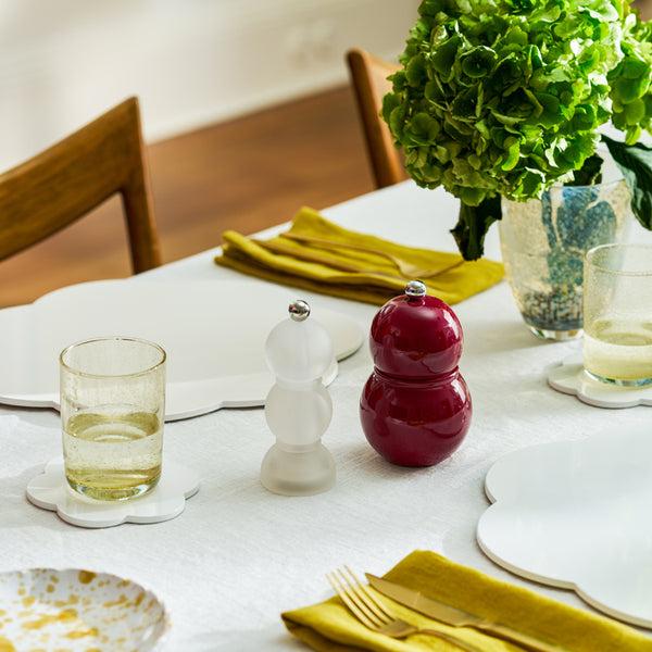Addison Ross Clear Frosty Mini Bob Salt Or Pepper Mill