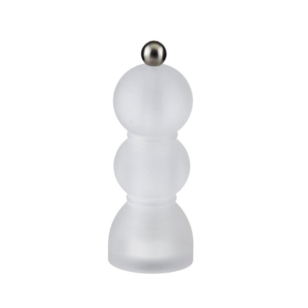 addison ross Clear Frosty Mini Bob Salt or Pepper Mill