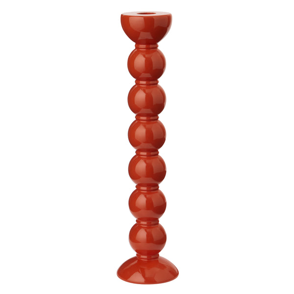 addison ross Extra Tall Orange Bobbin Candlestick - 33cm
