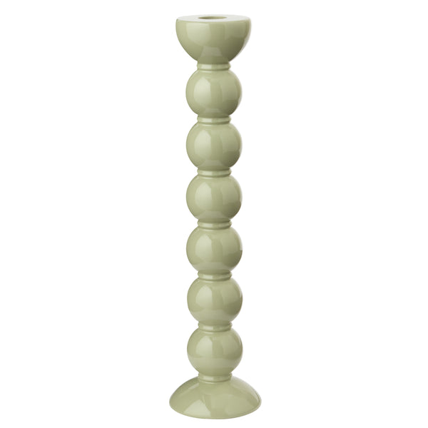 addison ross Extra Tall Sage Bobbin Candlestick - 33cm