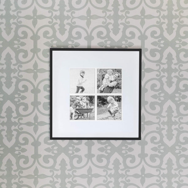 Addison Ross Four Aperture Black Wall Hanging Frame