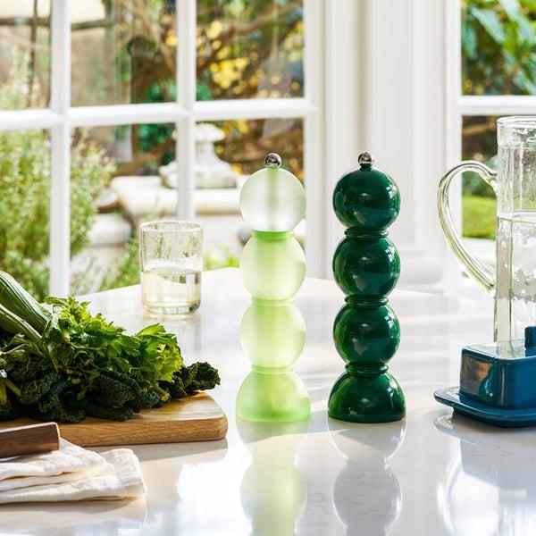 Addison Ross Green Frosty Bobbin Salt Or Pepper Mill