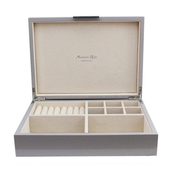 addison ross Large Chiffon Jewellery Box with Silver