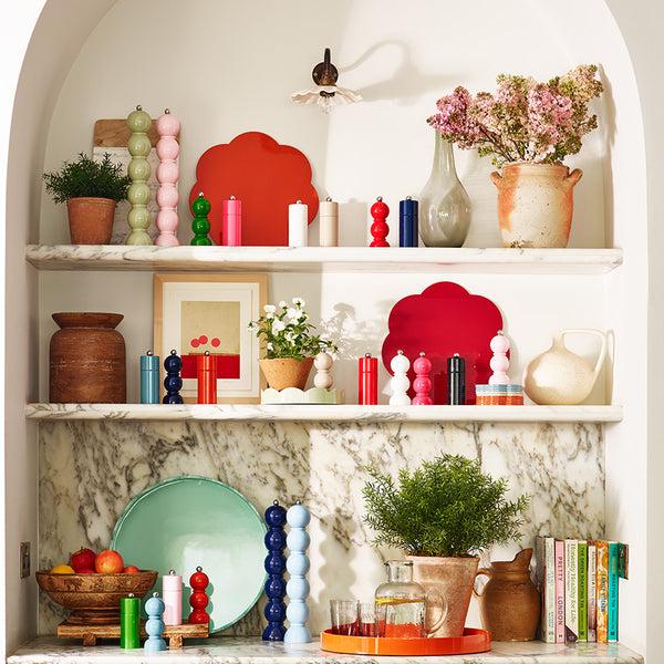 Addison Ross Leaf Green Mini Column Salt Or Pepper Mill