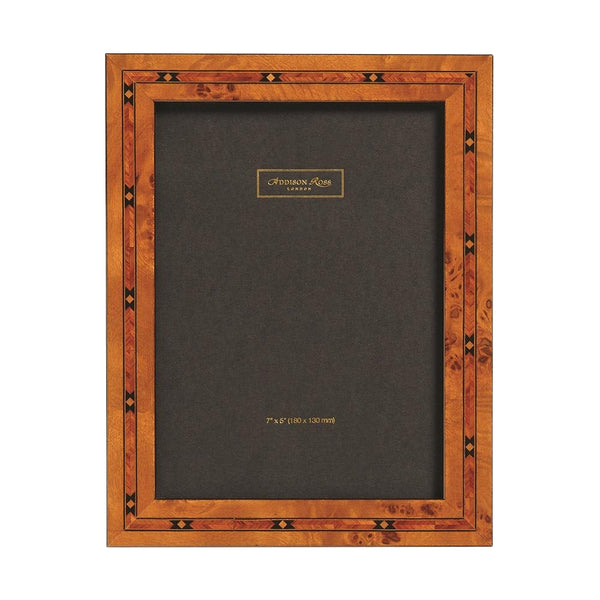 addison ross Marquetry Picture Frame: Poplar Veneer & Star Design Inlay