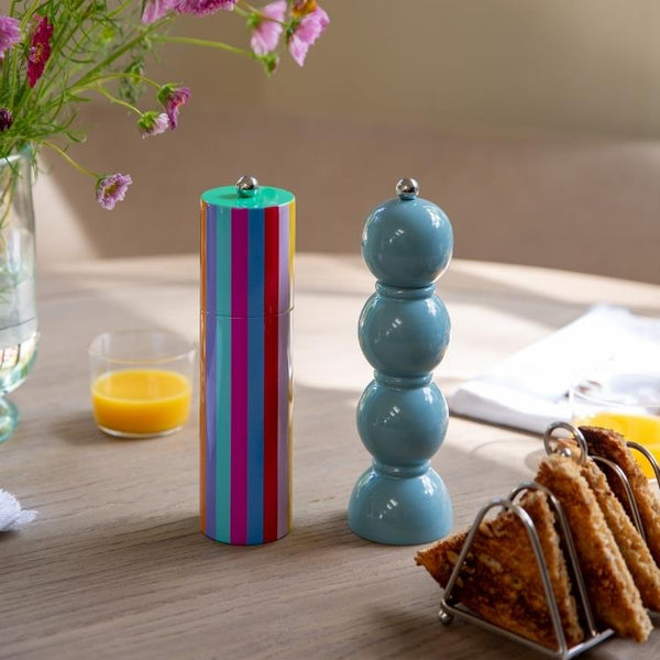 Addison Ross Multicoloured Striped Column Salt Or Pepper Mill