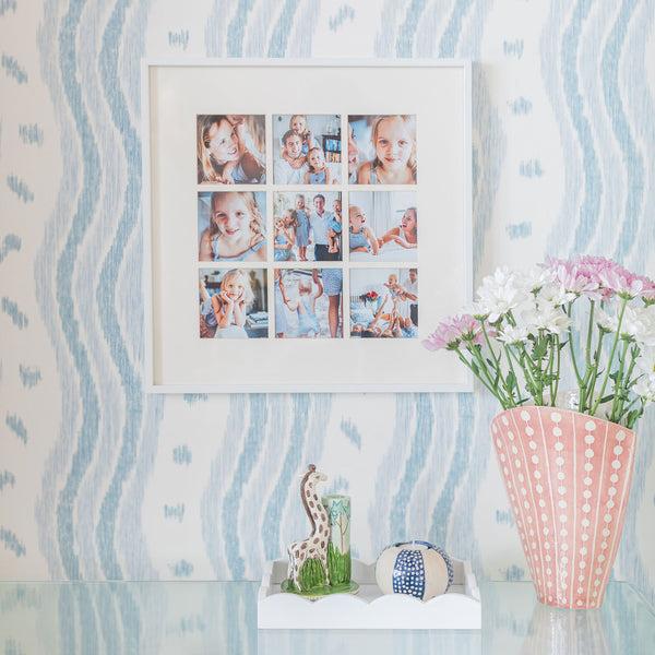 Addison Ross Nine Aperture White Wall Hanging Frame