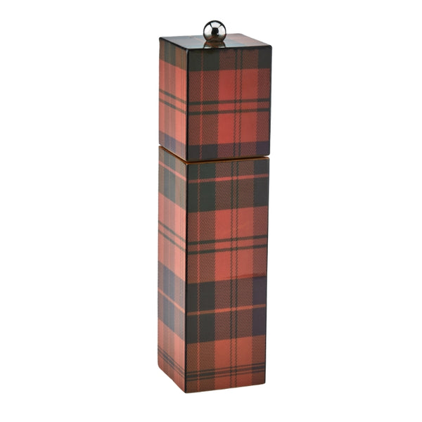 addison ross Ross Tartan Square Pillar Salt or Pepper Mill