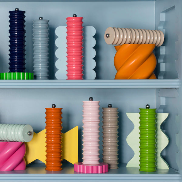 Addison Ross Sage Green Twister Salt And Pepper Mill