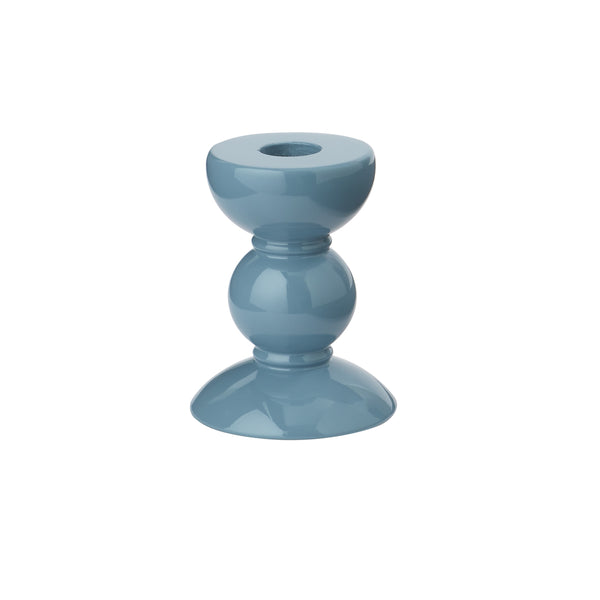 addison ross Small Chambray Bobbin Candlestick - 10cm