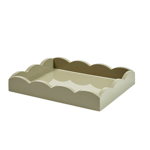 addison ross Small Chiffon Gray Scalloped Edge Tray