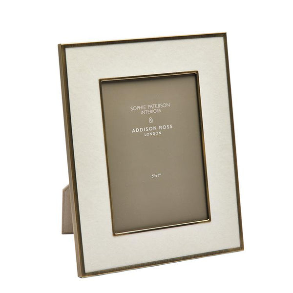 addison ross Sophie Paterson Photo Frame Cream Velvet 5 x 7"
