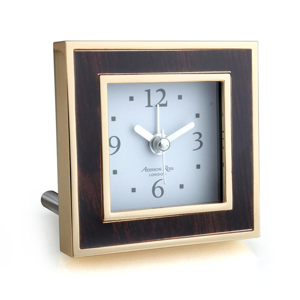 addison ross Toscana Midnight Square Silent Alarm Clock