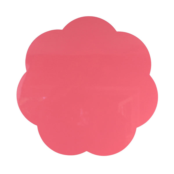 addison ross Watermelon Pink Large Scallop Lacquer Placemats – Set of 4