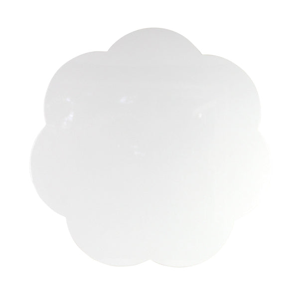 addison ross White Large Scallop Lacquer Placemats – Set of 4