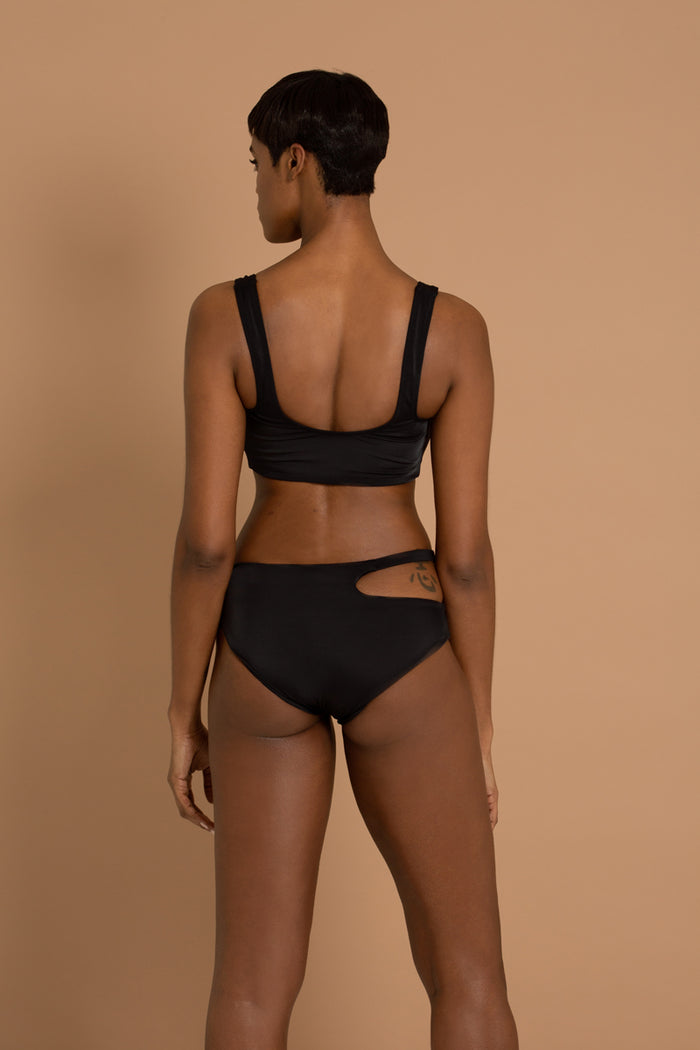adina reay Antigua - Cut Out - Bikini Bottoms - Black