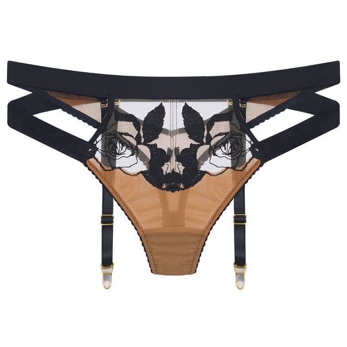 Adina Reay Bebe - Thong With Suspenders - Caramel
