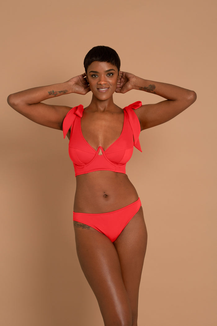 adina reay Capri - Bikini Top - Red