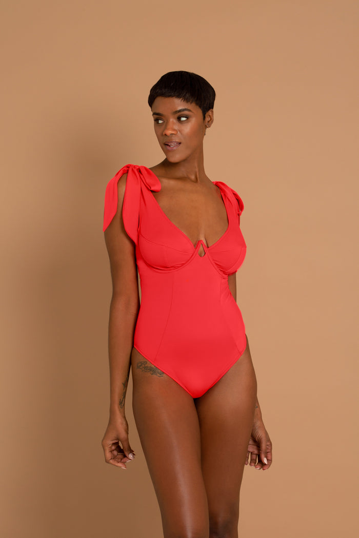 adina reay Capri - Swimsuit - Red