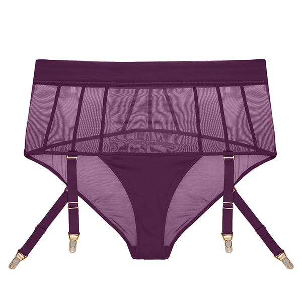 Adina Reay Fran - Aubergine - Short With Suspender
